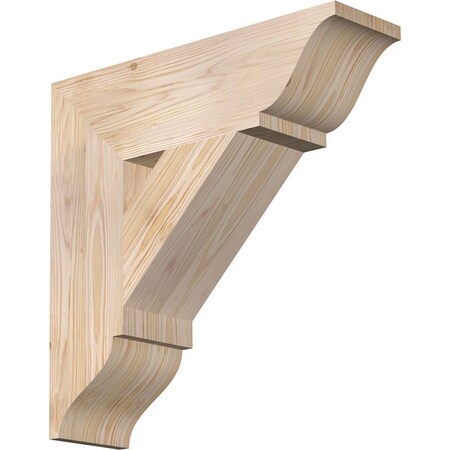Ekena Millwork Traditional Traditional Smooth Bracket, Douglas Fir, 5 1/2"W x 20"D x 20"H BKT06X20X20TRA01SDF